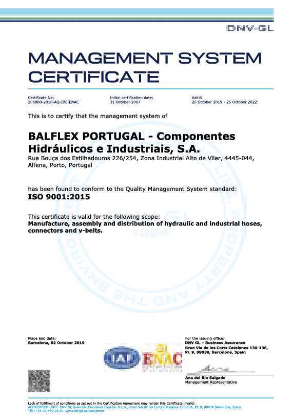 ISO-9001-2015-BALFLEX PORTUGAL
